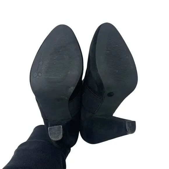 Jessica Simpson Ciera Black Suede Booties Womens Size 6B/36 - Picture 4 of 6